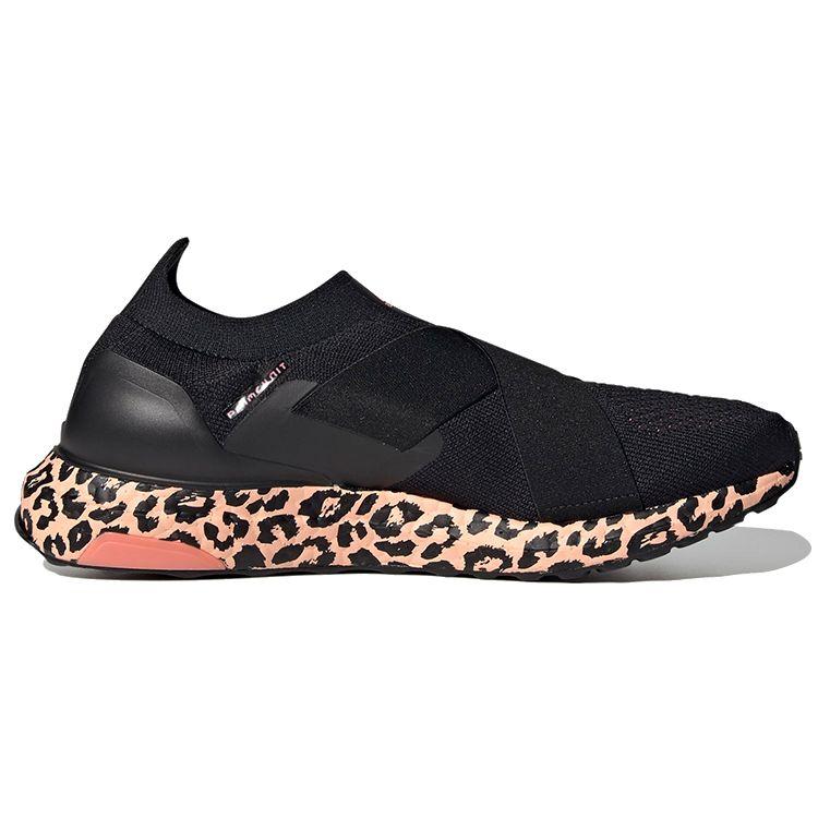 Adidas UltraBoost Slip-On DNA Leopard Print Women Sneakers Black Core-Black Glow-Pink GZ9896