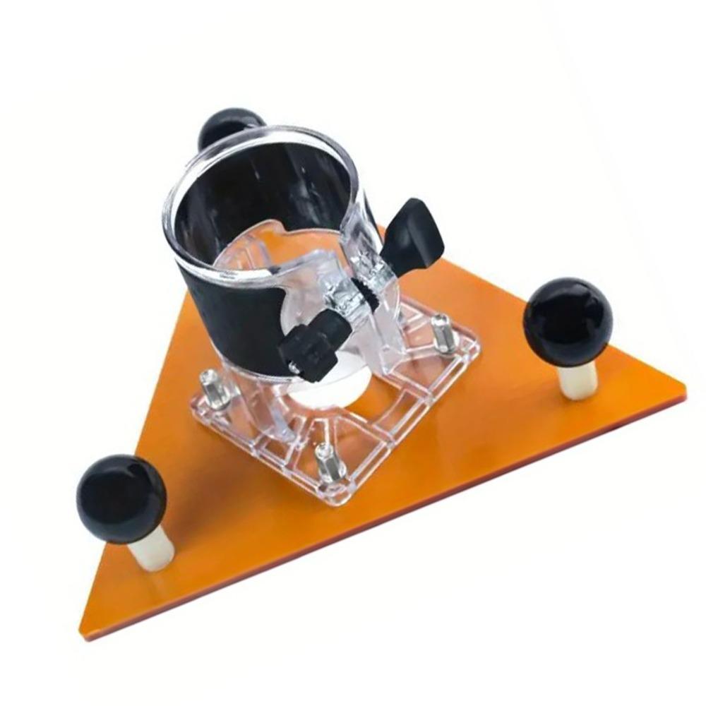 65mm Trimming Machine Balance Plate ABS Engineering Plastic Triangular Plate  Slotting