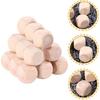 Sewroro 20pcs Wood Dice Unfinished Cube Small Square Blocks Round Cornered Blank Dice for DIY Craft Projects (Size 6)