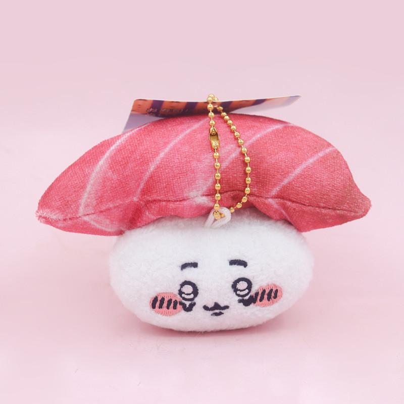 Adorable Tokyo Gii Kawa Plush Sushi Rice Ball Keychain With Cute Animal Designs