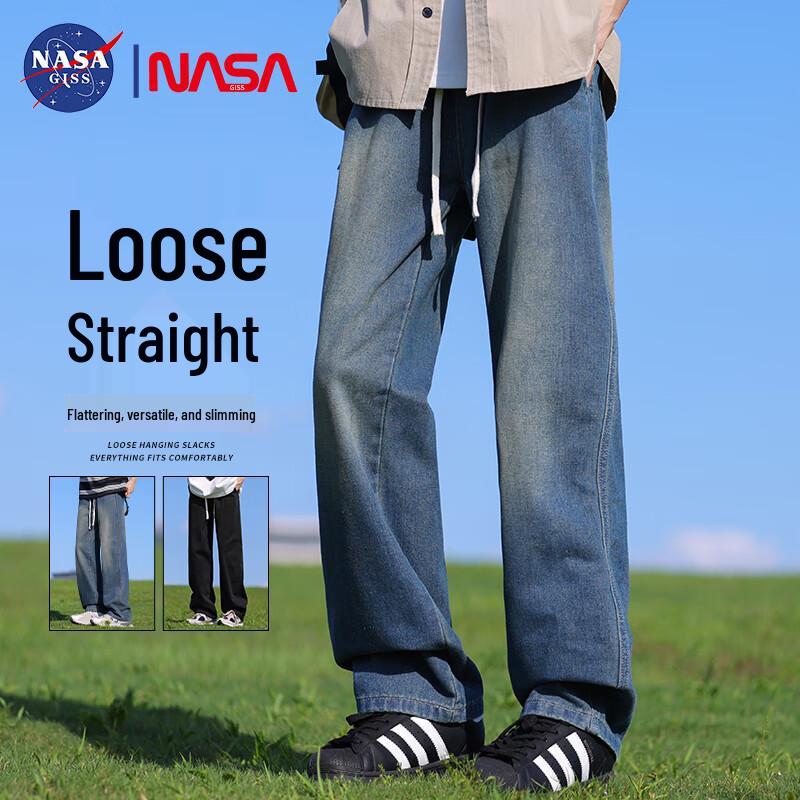 NASA GISS Men's Straight-Leg Loose Jeans