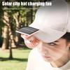 Solar Powered Hat Clip Fan USB Rechargeable Personal Fan Summer Cap Clip Cooler Fan