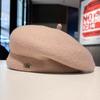 Роскошная шерстяная шапка-берет из Южной Кореи, новый стиль на осень и зиму, стильная и модная шляпа художника, ретро-берет из Англии