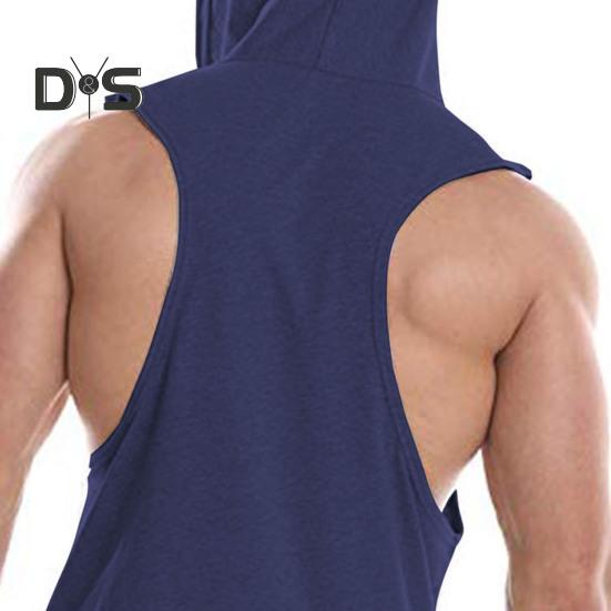 Мужской жилет с капюшоном, без рукавов, однотонный летний свитшот, свободный крой, дышащая ткань, спортивный жилет