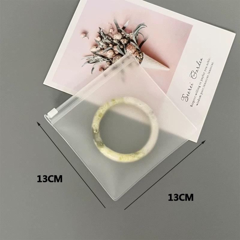 20 шт./набор Прозрачные матовые пакеты на молнии для упаковки ювелирных изделий Серьги Браслет Ожерелье Аксессуары Хранение Дисплей Пыленепроницаемые