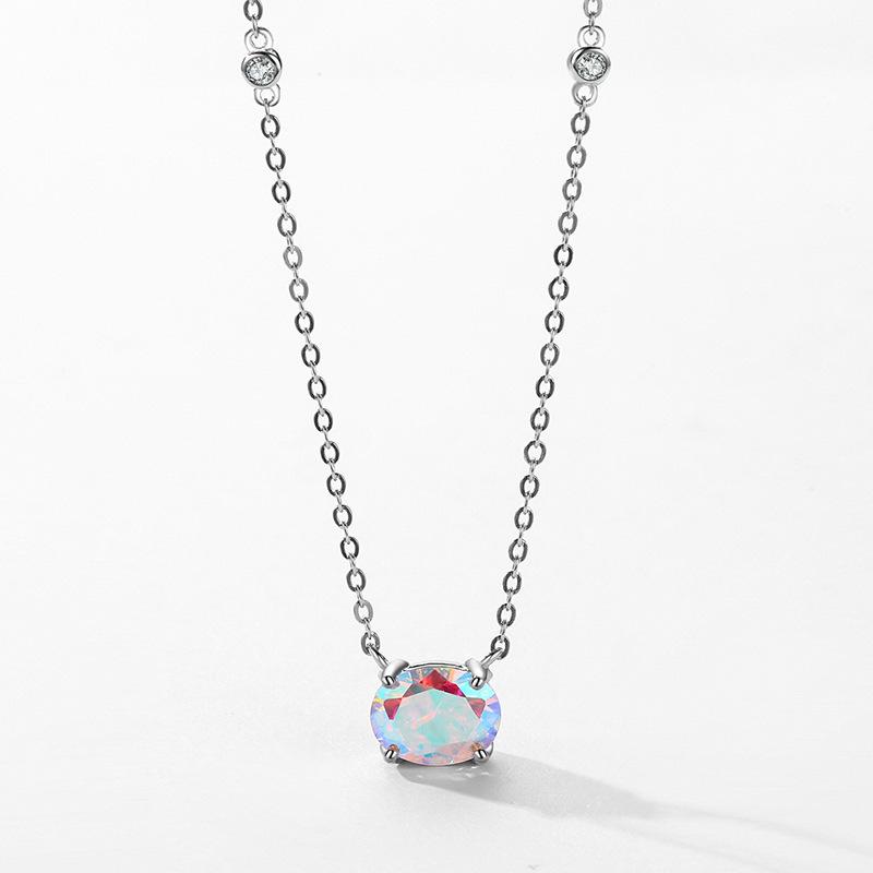 Танцизное женское ожерелье с подвеской в классическом стиле из стерлингового серебра 925 пробы с цирконом, модный подарок