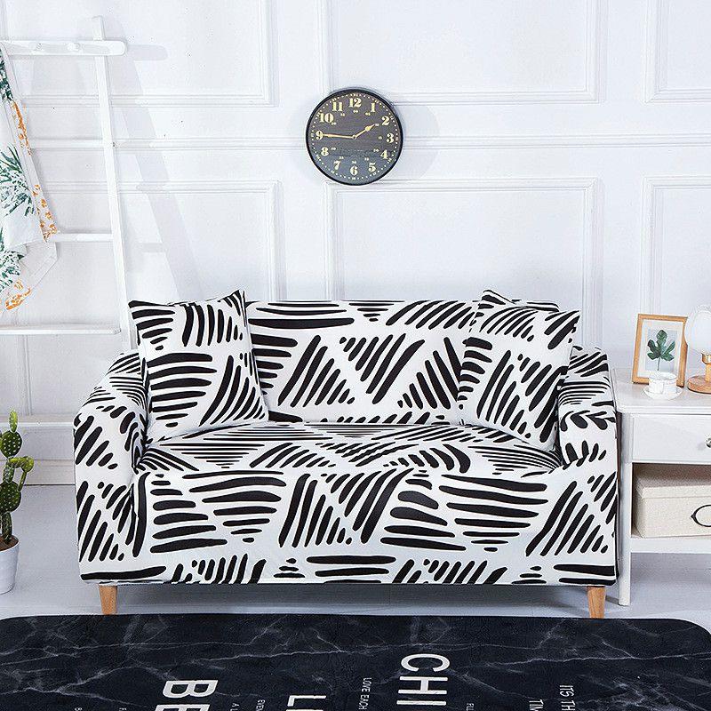 Премиальный мягкий чехол-накидка, нескользящий эластичный чехол для дивана с потрясающим цветочным узором из листьев