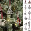 Santa Claus Solid Pewter Christmas Tree Ornament Gnomes Christmas Decorations  DIY