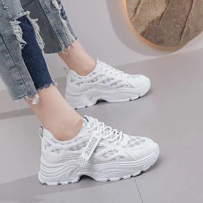 Мода Резиновая подошва Темные Роскошные Женские Каблуки Спортивная обувь Женская Обувь на среднем каблуке Кроссовки Высокая Мода Люксовый Люксо Оригинальный Сникер