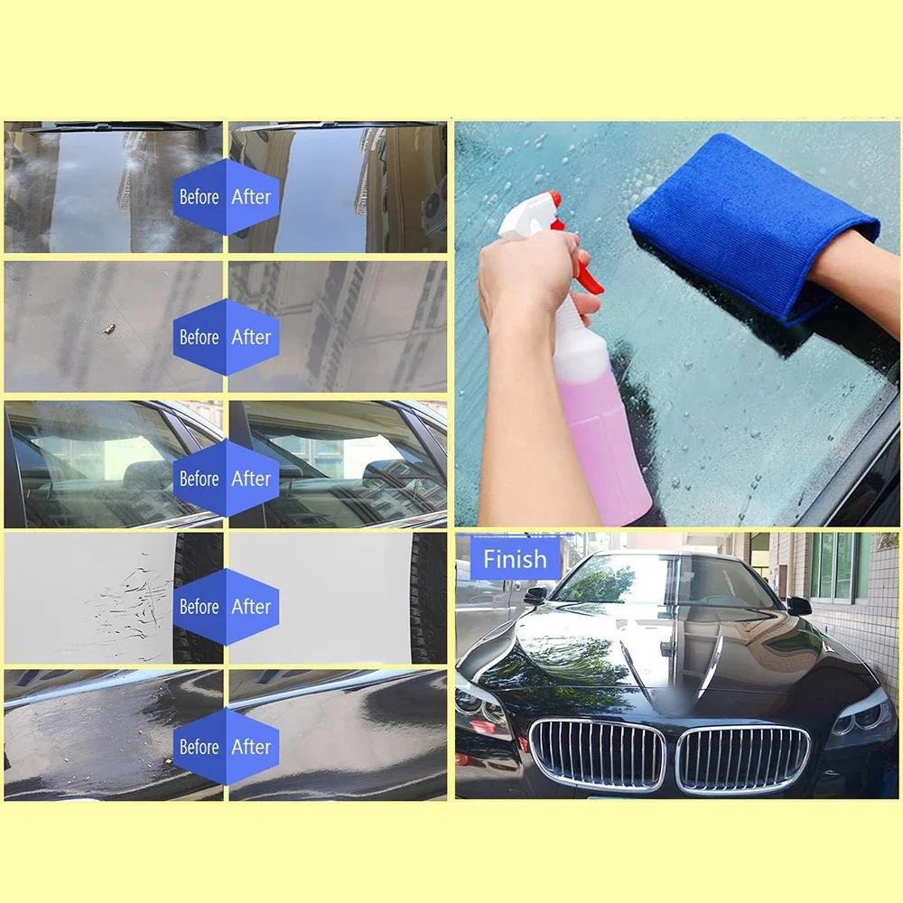 Fine Grade Magic Clay Mitt Car Wash Clay Gloves One Side Clay Bar One Side Microfiber Car Detailing Tool Before Polishing