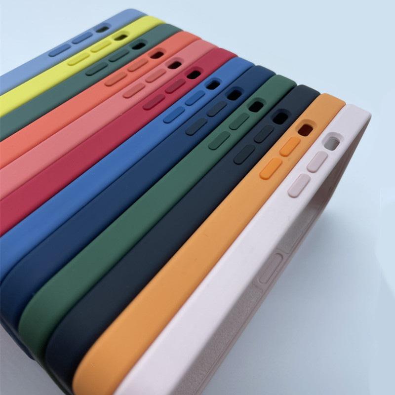 Чехол из жидкого силикона Apple 13 Pro Max с выдвижным окном и полным покрытием