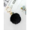 Брелок из натурального меха норки LALA - Черный