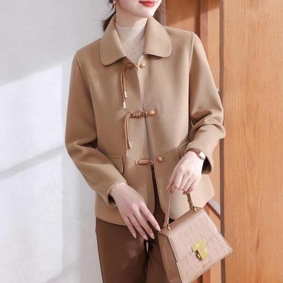 Женская осенняя куртка с длинными рукавами свободного кроя