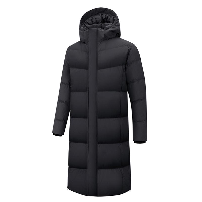 Китайская команда Зимняя пуховая куртка Унисекс Длинное пальто для экзамена по искусству и тренировок спортсменов