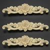 20X5cm Wooden Carved Applique Furniture Unpainted Mouldings Decal Onlay Room Decor Wooden Furniture Decor Accessories