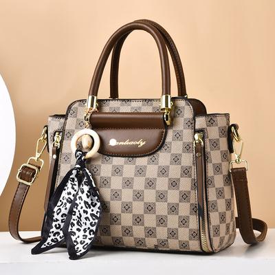 Роскошные женские сумки с вышивкой, сумки-мессенджеры, дизайнерская брендовая клетчатая сумка на плечо, женские сумки-тоут