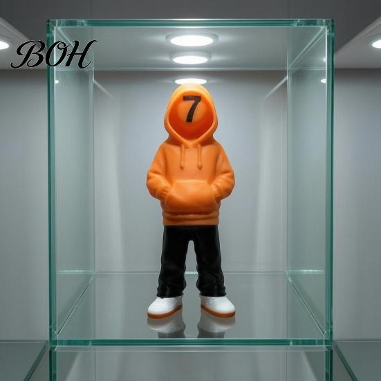 Durable PLA Art Piece 67 Number Doll Ornament, Creative Figures, Street Style Unique Streetwear Statue Gaming Table Display Collectibles, for