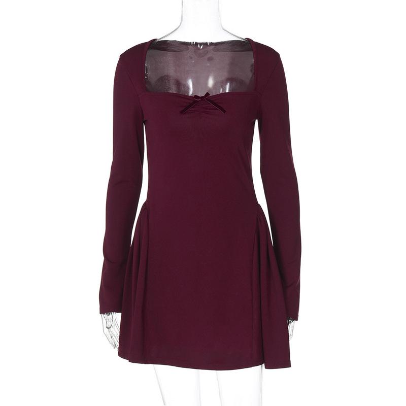 Модное женское платье, новое облегающее платье принцессы без бретелек с длинным рукавом