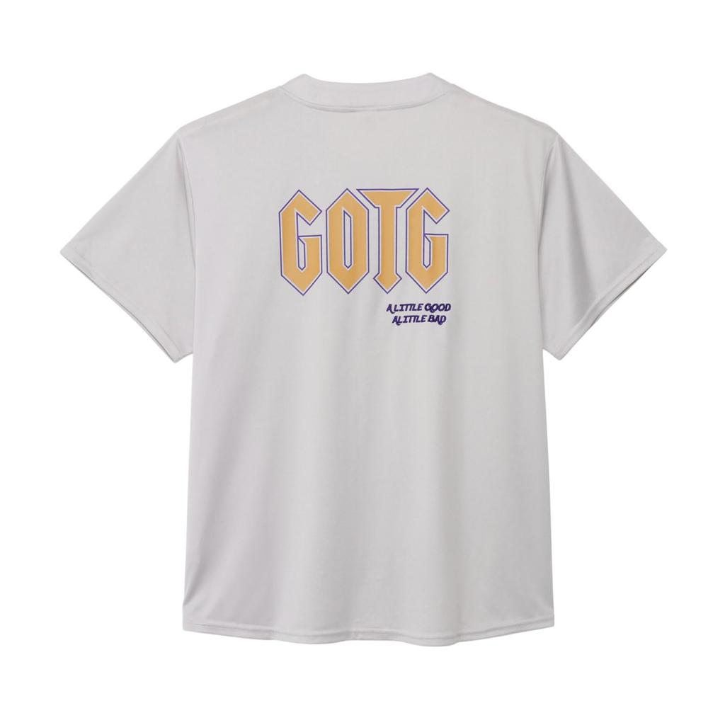 Small Planet Marvel Guardians of the Galaxy Baseball Shirt, Ice Gray, One Size Fits All