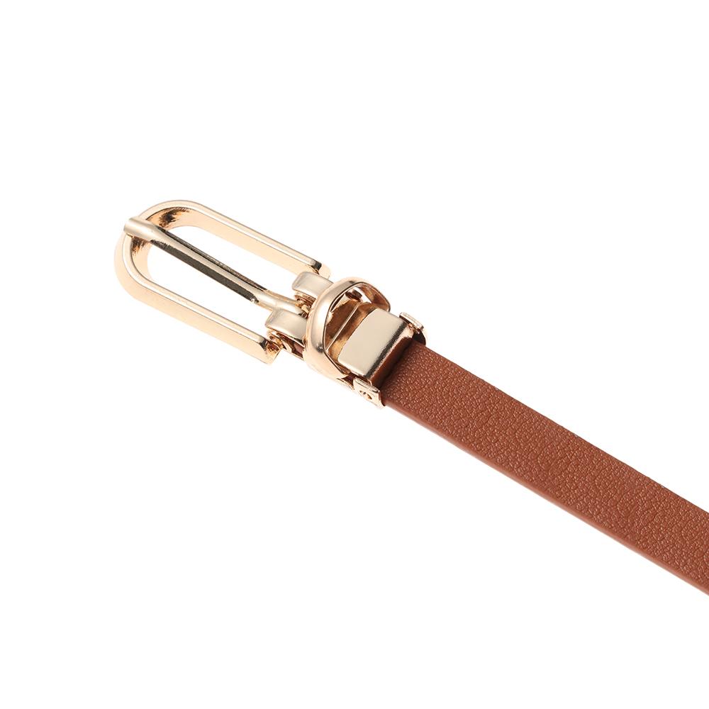 Girls Graceful Candy Color Adjustable Belt Dress Strap Faux Leather Belts Thin Skinny Waistband