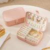 Portable Jewelry Storage Box Travel Small High-end Exquisite Large-capacity Earrings Ring Antioxidant Jewelry Box