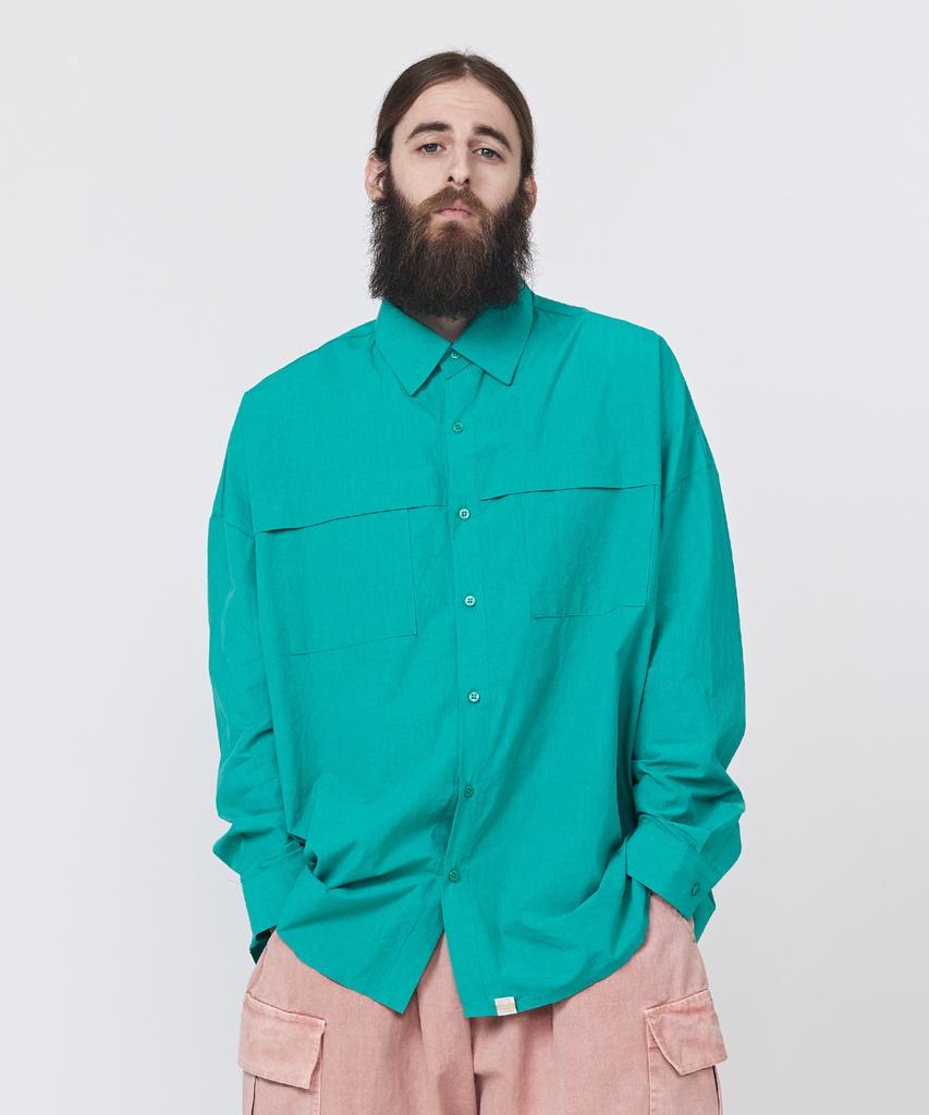 CARGOBROS Cb Pocket Bio Overshirt (Green)
