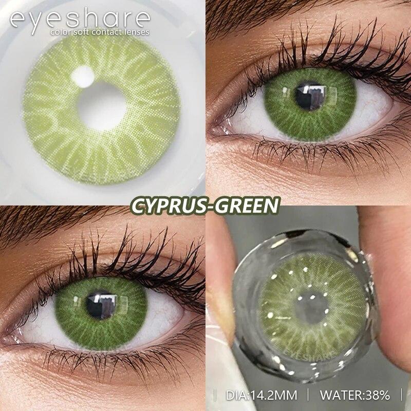 AMARA 1Pair Colored Contact Lenses for Eyes Brown Pupis Gray Eye Lenses Yearly Fashion Lenses Cosmetic Eye Contacts
