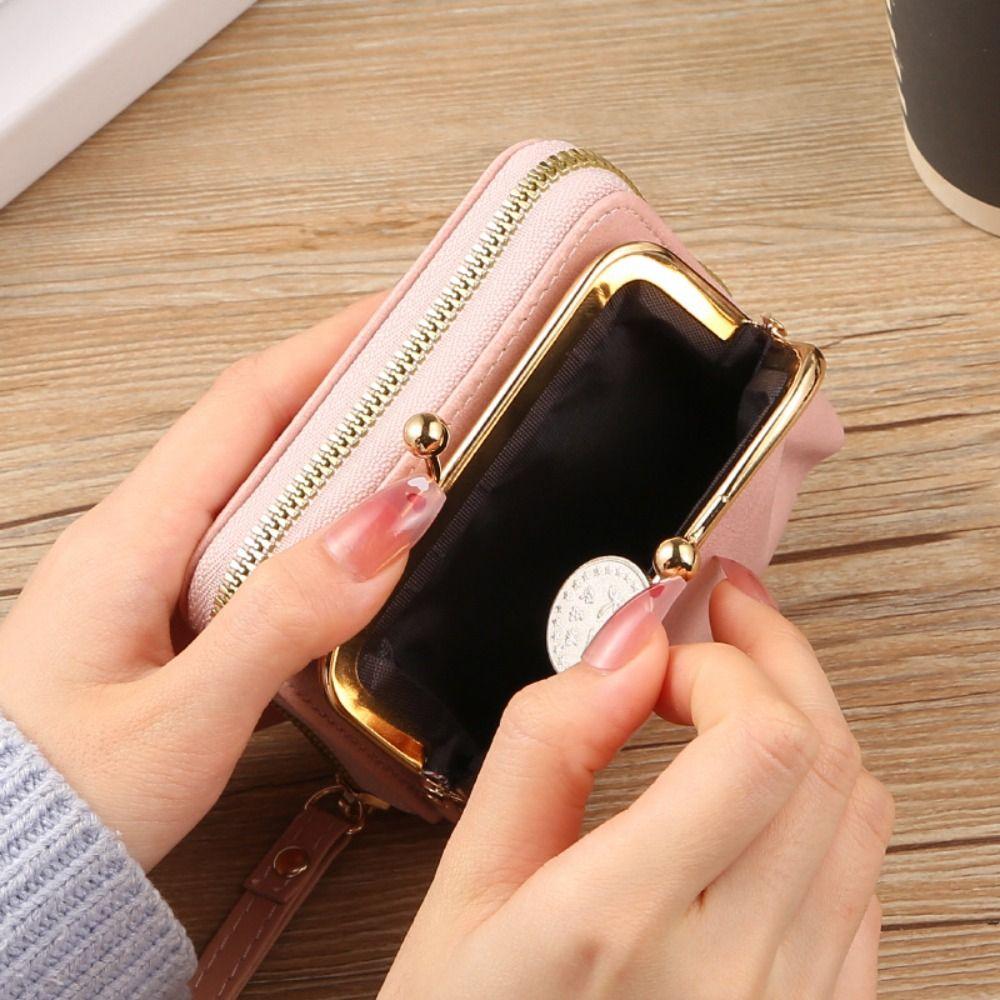 Hasp Card Holder Large Capacity Money Bag New Coin Purses  Women Girls