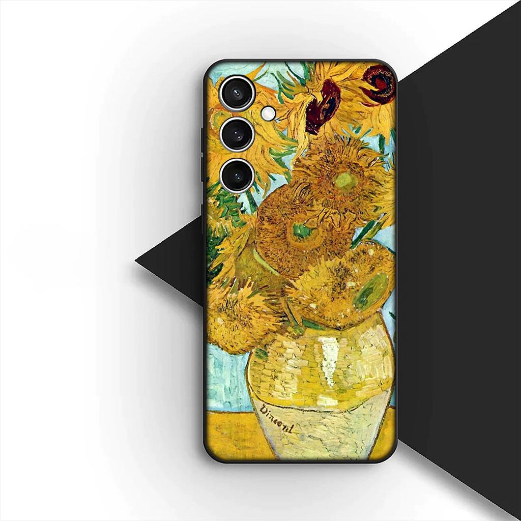 Cover for Samsung Galaxy A35 A36 A55 A26 A05 A06 A14 A50 A51 A53 A54 A12 A13 A23 Phone Case Sunflower Yellow Flower Butterfly