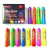 12pcs Noctilucent Human Body Painting Crayon Makeup Pigment For Halloween Costume Parties