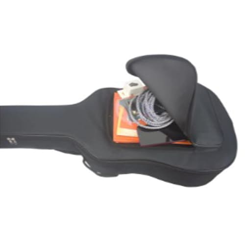 No-brand acoustic guitar bag, soft case, pocket, waterproof, lightweight, shoulder strap, large capacity, black