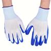 12 Pairs Thin Latex Non-slip Wear-resistant Work Gloves, Rubber Dip Glue Rubber Skin Thickened Thin Gloves, Labor Protection