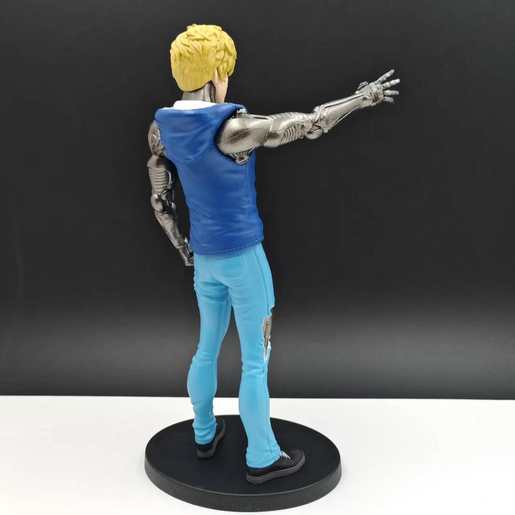 One Punch Man Jerris Little Peach 9.05Inch/23cm can move PVC Sit posture Collect In-vehicle Handsome Hero figure Toys Gifts