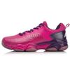 Li Ning Sonic Boom Устойчивые к истиранию Дышащие Низкие Бадминтонные кроссовки Женские Яркий Розово-красный AYZN006-2