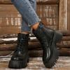 New Martin Boots Women's Fashion Versatile Retro Short Boots Thick-soled Heightening Thin Boots Single Boots