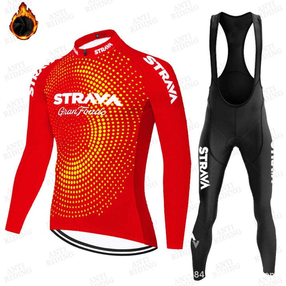 Fleece Cycling Suit · Tour De France Long-sleeved Fleece Men's and Women's Road Clothing