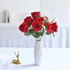 11 роз Concubine, имитация букета, украшение для дома, искусственный цветок, украшение для гостиной, обеденного стола, цветочная композиция