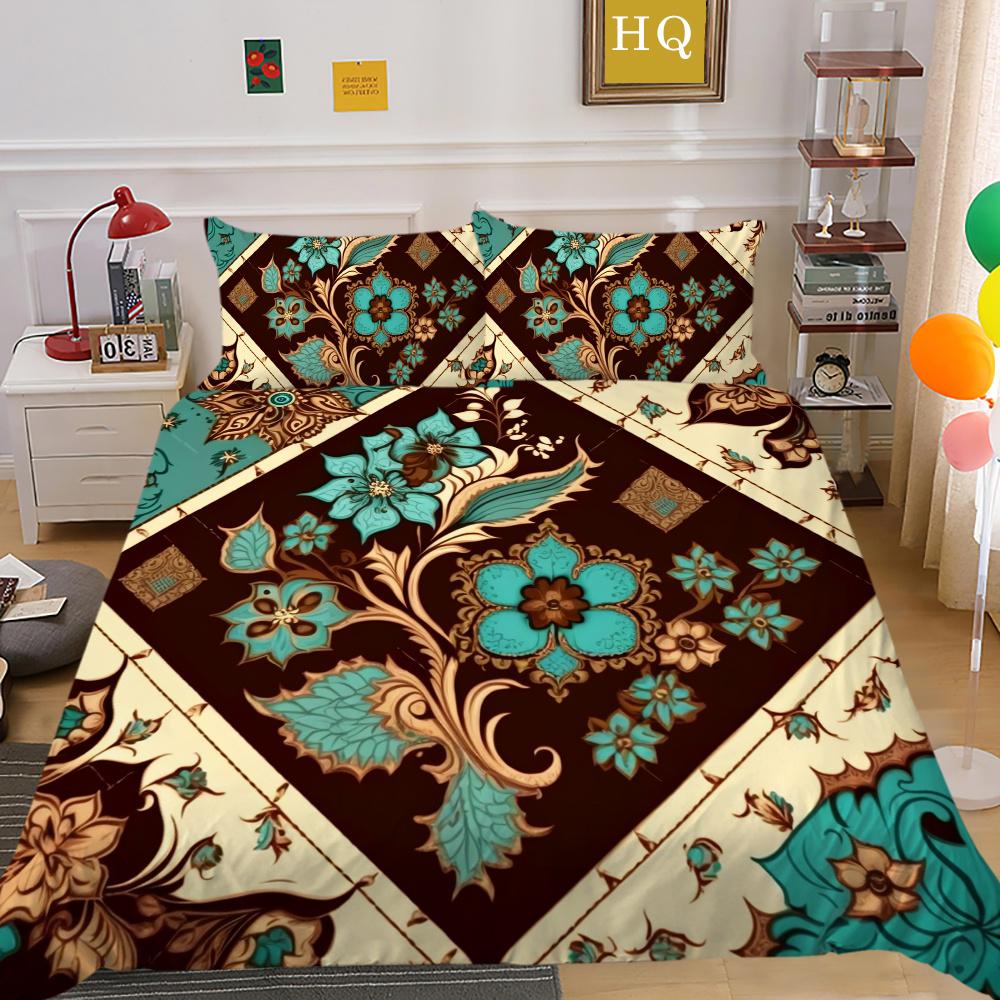 3D Роскошный женский пододеяльник с цветочным принтом, комплект королевского размера для спальни, декор из полиэстера, домашнее постельное белье