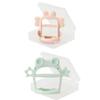 TGM 2 Sets of Anti-sucking Wrist Teethers, 2 Wrist Teethers (crab Pink + Frog Mint), Korean Baby Products