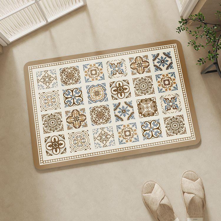 French Cream Wind Diatom Mud Mat Toilet Door Absorbent Quick Drying Mat Household Non-slip Mat
