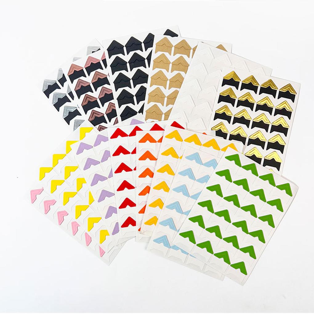 24x Easy To Apply Vintage Corner Kraft Stickers For Photo Albums Vintage Corner Stickers Delicate
