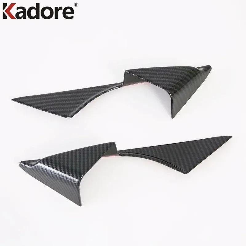For Mazda 6 Atenza Sedan - 2024 Carbon Fiber Car Front Inner Door A Pillar Triangle Cover Trim Interior Accessories