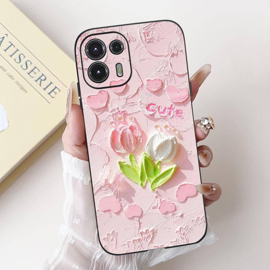 For Motorola Edge 20 Lite Case XT2139-1 Phone Cover Fashion Sunset Cartoon Soft Fundas For Moto Edge 20 Fusion Shockproof Bumper