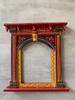 Hand-Painted Wooden Jharokha Frame: Indian Wall Decor