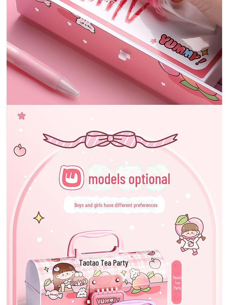 Умный двухслойный пенал для девочек с паролем — стильный и портативный для учеников начальной школы