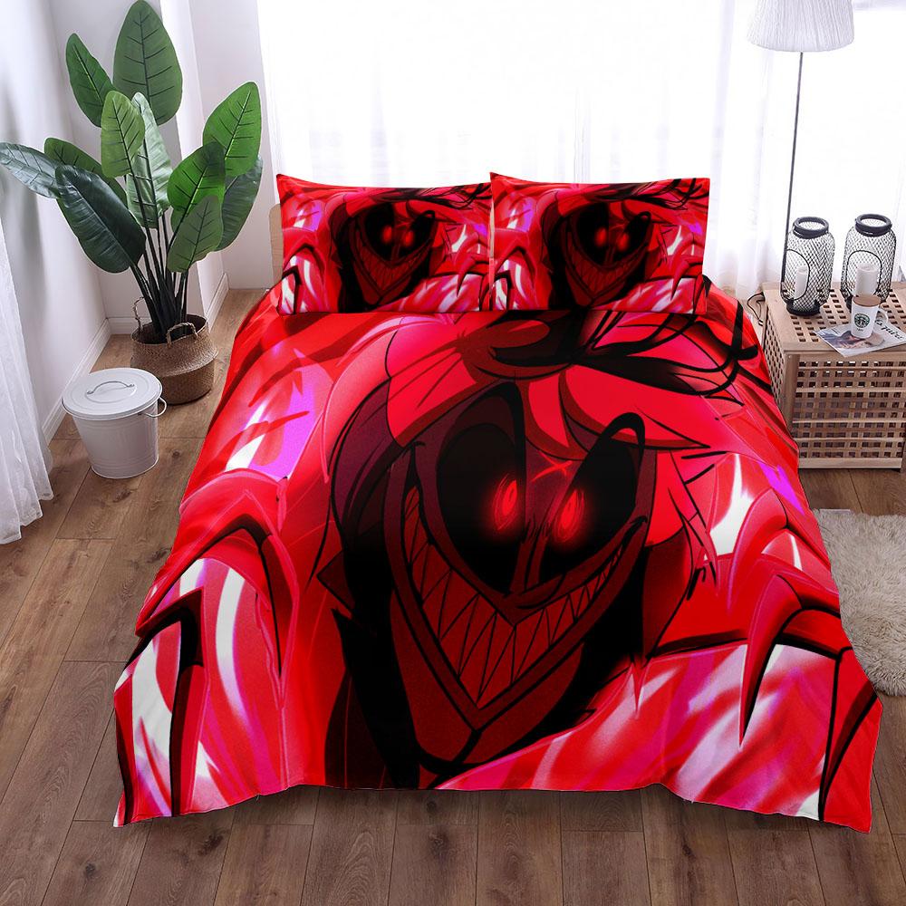 Красный Аластор Детский ТВ Комплект Пододеяльника Кинг Квин Дабл Фулл Твин Односпальный Размер Комплект Постельного Белья