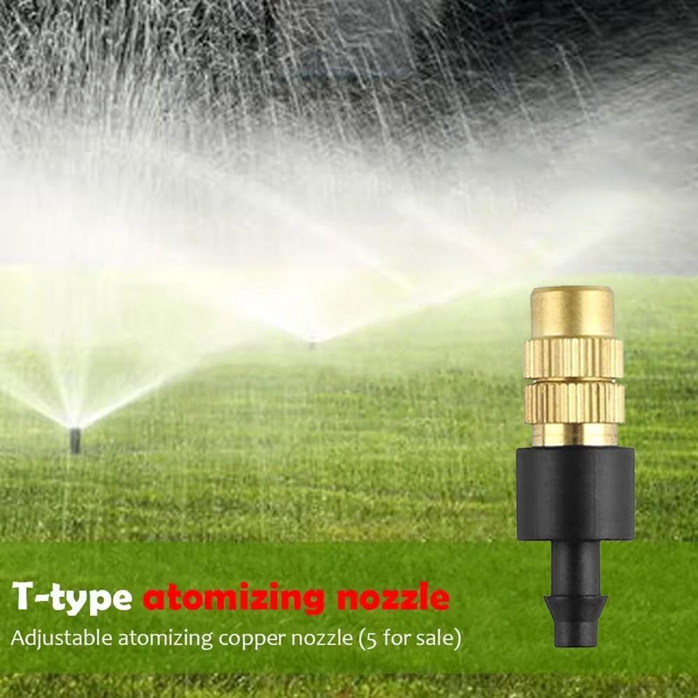 10Pcs Atomizing Nozzle Misting Nozzle Garden Micro Sprinkler  for 4/7mm Hose Garden Lawn Greenhouse