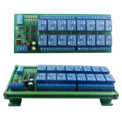 16-канальный модуль реле DC12V MODBUS RTU RS485 модуль релейной платы контроллер ПЛК последовательный порт переключатель ток в режиме ожидания