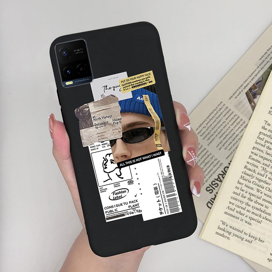 For Vivo Y33 Y33S Y21 Y21S Case Luxurious Silicone Soft TPU Matte Phone Back Cover For Vivo Y 33 Y33 S Y 21 S 21S Fundas Bumper