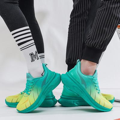 Женская новая мода многоцветная спортивная обувь на платформе со шнуровкой, дышащие сетчатые кроссовки для активного отдыха, повседневная теннисная обувь для пары